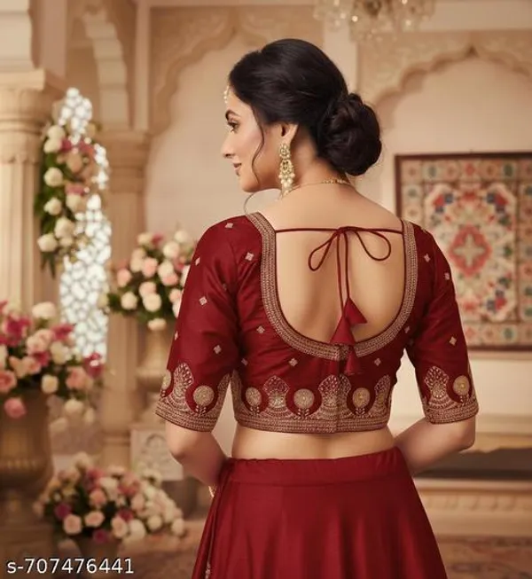 Trending_Fancy_Uniqe_Design_Blouse_Wedding_Blouse_Classic_Design_Solid_Work_Design_Stylish_Blouse_Design