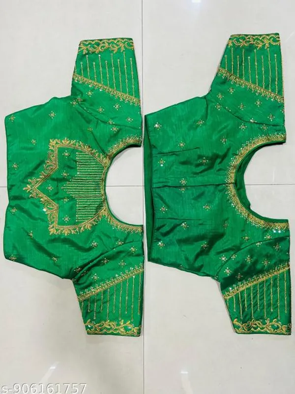 Latest_And_Graceful_Mono_Silk_Woman_Embroidery_Blouses