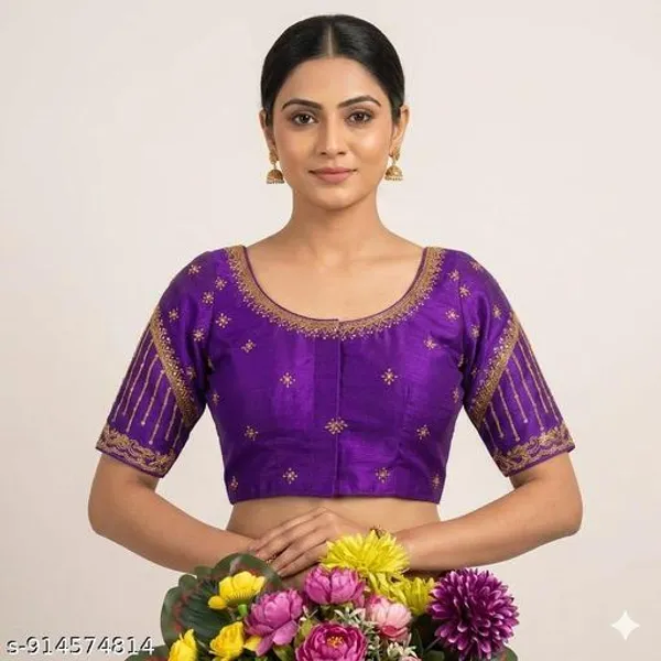 Ready_Blouse_Mono_Silk_Woman_Embroidery_Blouses