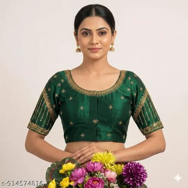 Ready_Blouse_Mono_Silk_Woman_Embroidery_Blouses