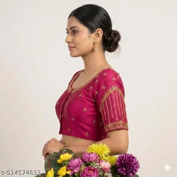 Ready_Blouse_Mono_Silk_Woman_Embroidery_Blouses