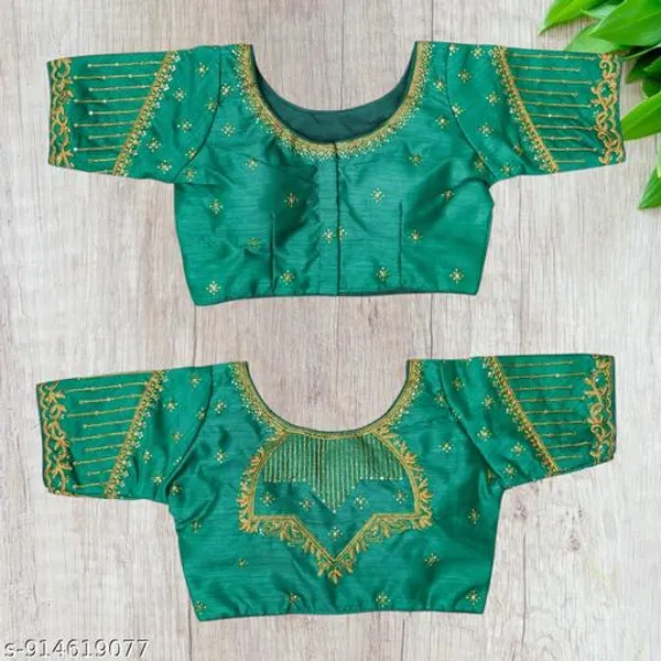 Fancy_Readymade_Blouse_Silk_Woman_Embroidery_Work_Blouses