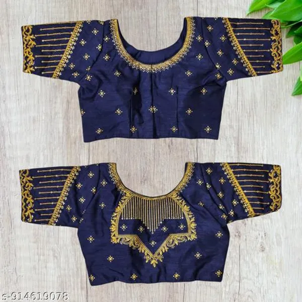 Fancy_Readymade_Blouse_Silk_Woman_Embroidery_Work_Blouses