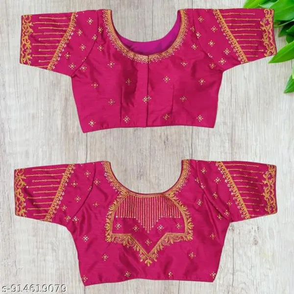 Fancy_Readymade_Blouse_Silk_Woman_Embroidery_Work_Blouses