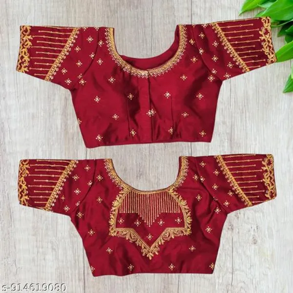 Fancy_Readymade_Blouse_Silk_Woman_Embroidery_Work_Blouses