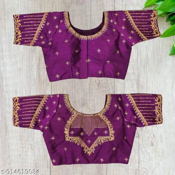 Fancy_Readymade_Blouse_Silk_Woman_Embroidery_Work_Blouses