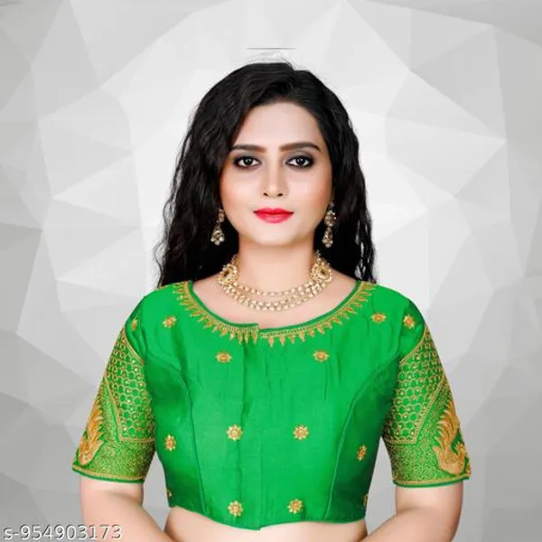 Stylish_Blouse_Design_Embroidery_Work_Ready_Made_Blouse