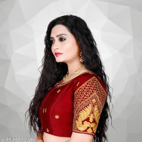 Stylish_Blouse_Design_Embroidery_Work_Ready_Made_Blouse