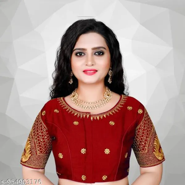 Stylish_Blouse_Design_Embroidery_Work_Ready_Made_Blouse