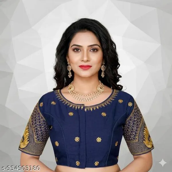 Stylish_Blouse_Design_Embroidery_Work_Ready_Made_Blouse