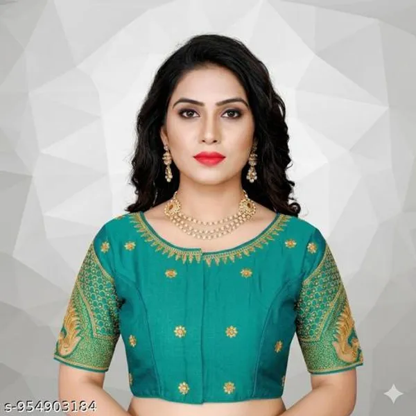 Stylish_Blouse_Design_Embroidery_Work_Ready_Made_Blouse