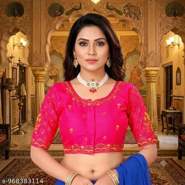 Latest_Fabric_Embroidery_Work_Blouse_Design_For_Women