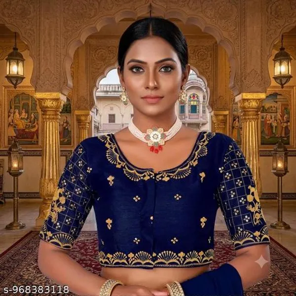 Latest_Fabric_Embroidery_Work_Blouse_Design_For_Women