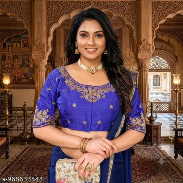 Fancy_Fabric_Design_Embroidery_Work_Blouse_Design_For_Women