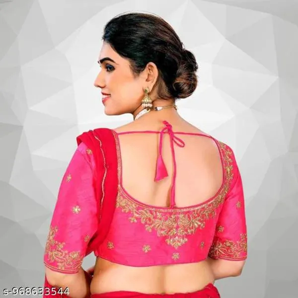 Fancy_Fabric_Design_Embroidery_Work_Blouse_Design_For_Women
