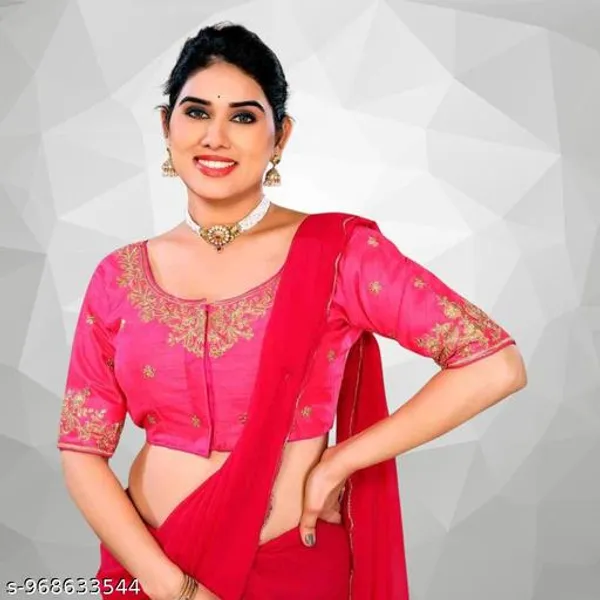 Fancy_Fabric_Design_Embroidery_Work_Blouse_Design_For_Women