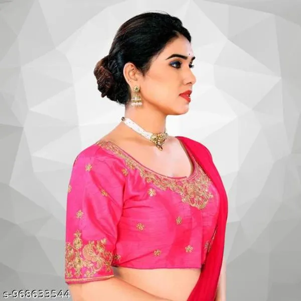 Fancy_Fabric_Design_Embroidery_Work_Blouse_Design_For_Women