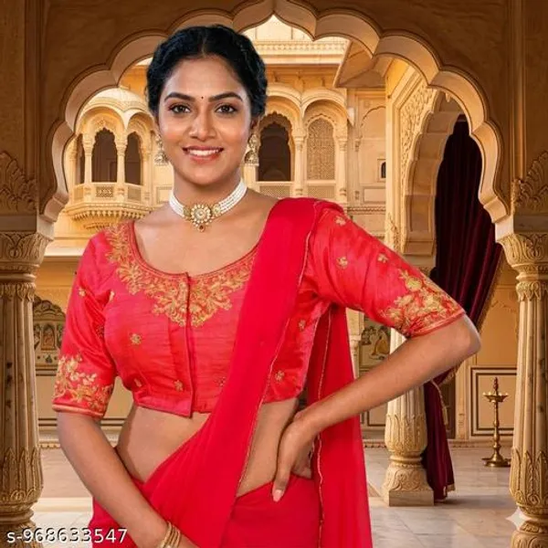 Fancy_Fabric_Design_Embroidery_Work_Blouse_Design_For_Women