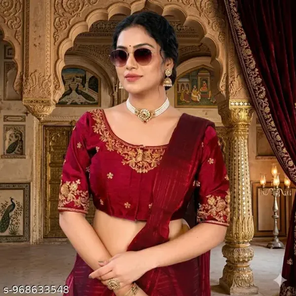Fancy_Fabric_Design_Embroidery_Work_Blouse_Design_For_Women