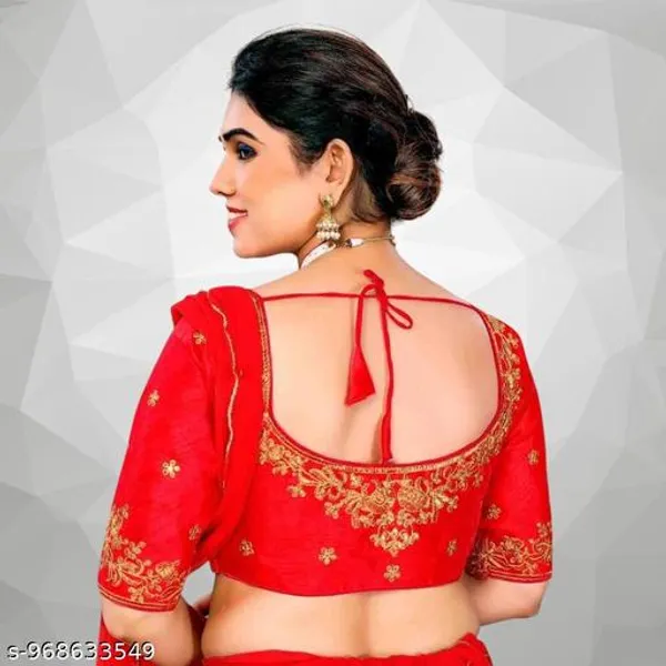 Fancy_Fabric_Design_Embroidery_Work_Blouse_Design_For_Women