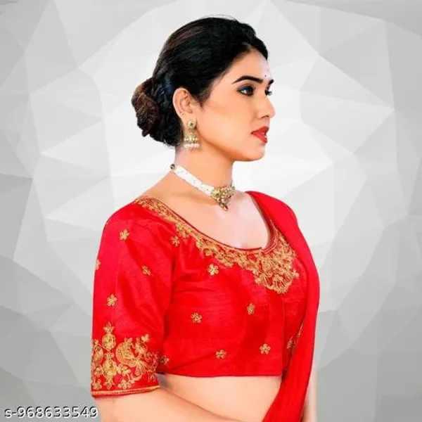 Fancy_Fabric_Design_Embroidery_Work_Blouse_Design_For_Women