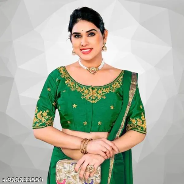 Fancy_Fabric_Design_Embroidery_Work_Blouse_Design_For_Women
