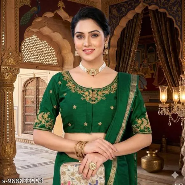 Fancy_Fabric_Design_Embroidery_Work_Blouse_Design_For_Women