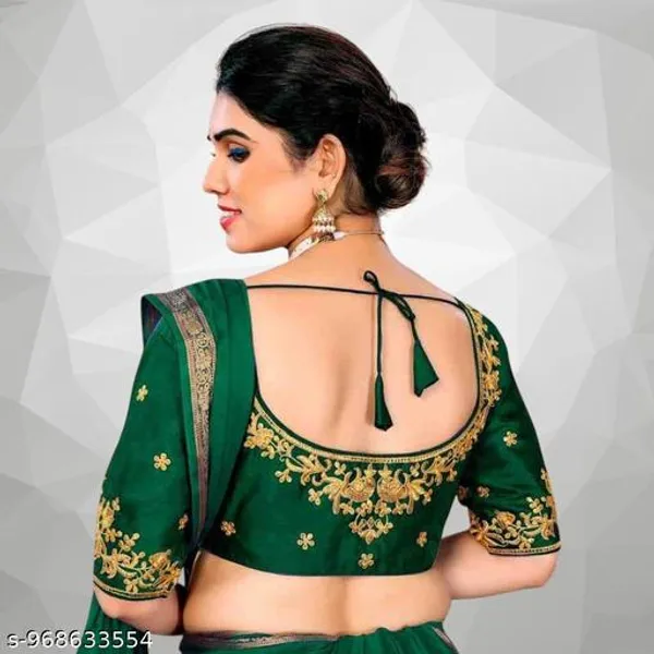 Fancy_Fabric_Design_Embroidery_Work_Blouse_Design_For_Women