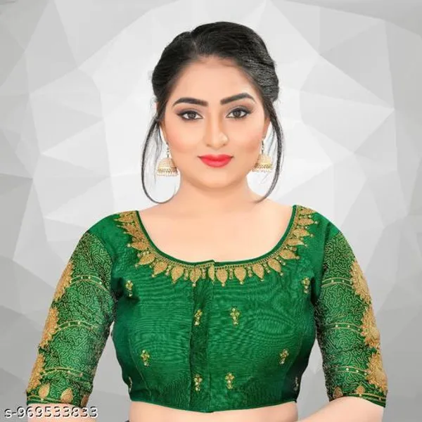 Latest_And_Fancy_Fabric_Design_Embroidery_Work_Blouse_Design_For_Women