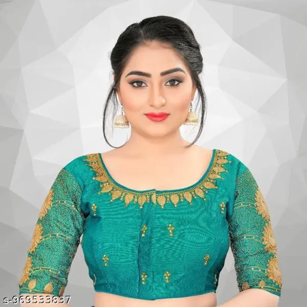 Latest_And_Fancy_Fabric_Design_Embroidery_Work_Blouse_Design_For_Women