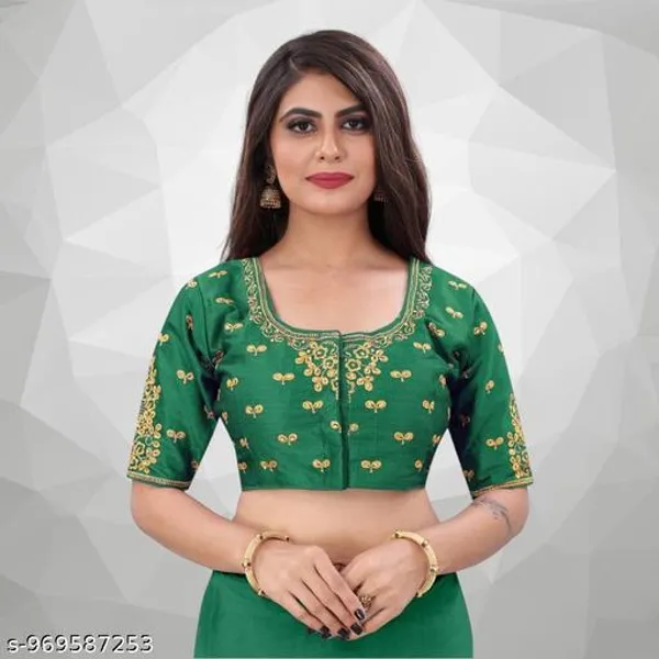 Embroidery_Work_Design_Blouse_For_Womens_Readymade_Blouse