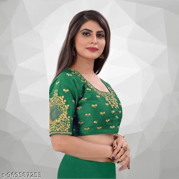 Embroidery_Work_Design_Blouse_For_Womens_Readymade_Blouse