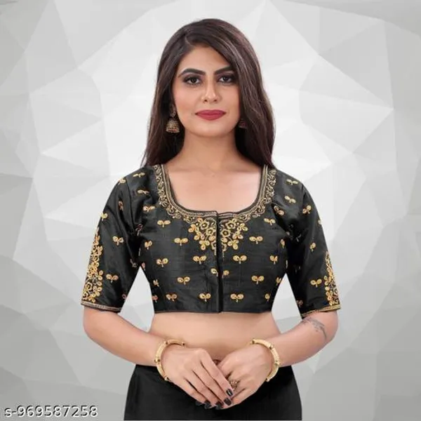 Embroidery_Work_Design_Blouse_For_Womens_Readymade_Blouse