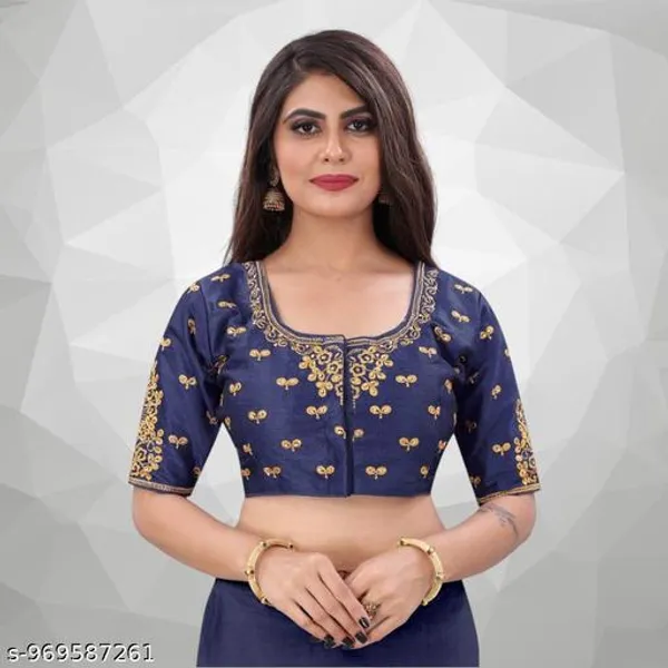Embroidery_Work_Design_Blouse_For_Womens_Readymade_Blouse