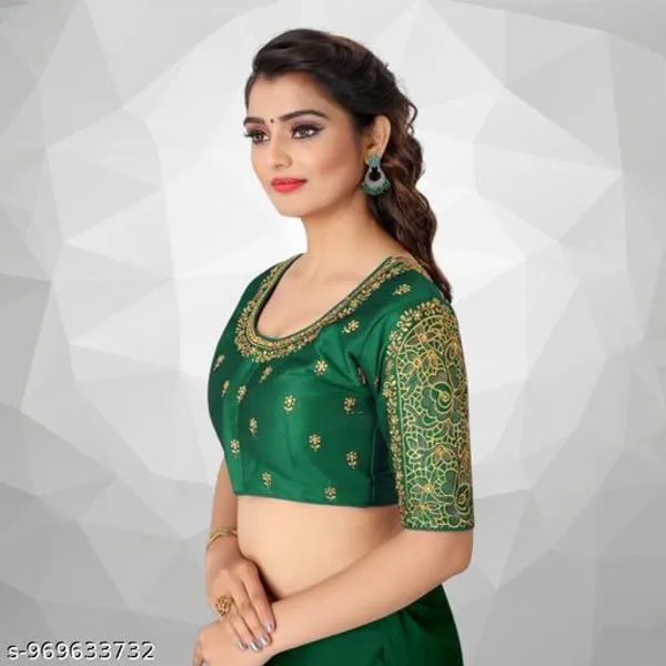 Latest_Work_Design_Half_Sleeve_Blouse_Embroidery_Work_Design_Blouse_For_Womens_Readymade_Blouse