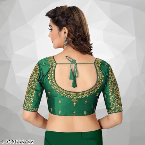 Latest_Work_Design_Half_Sleeve_Blouse_Embroidery_Work_Design_Blouse_For_Womens_Readymade_Blouse