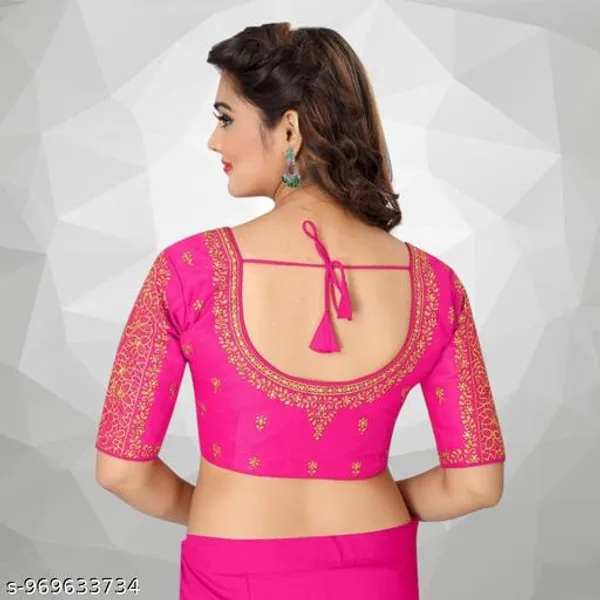 Latest_Work_Design_Half_Sleeve_Blouse_Embroidery_Work_Design_Blouse_For_Womens_Readymade_Blouse