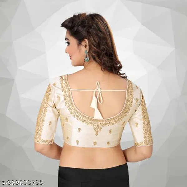 Latest_Work_Design_Half_Sleeve_Blouse_Embroidery_Work_Design_Blouse_For_Womens_Readymade_Blouse