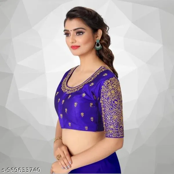 Latest_Work_Design_Half_Sleeve_Blouse_Embroidery_Work_Design_Blouse_For_Womens_Readymade_Blouse