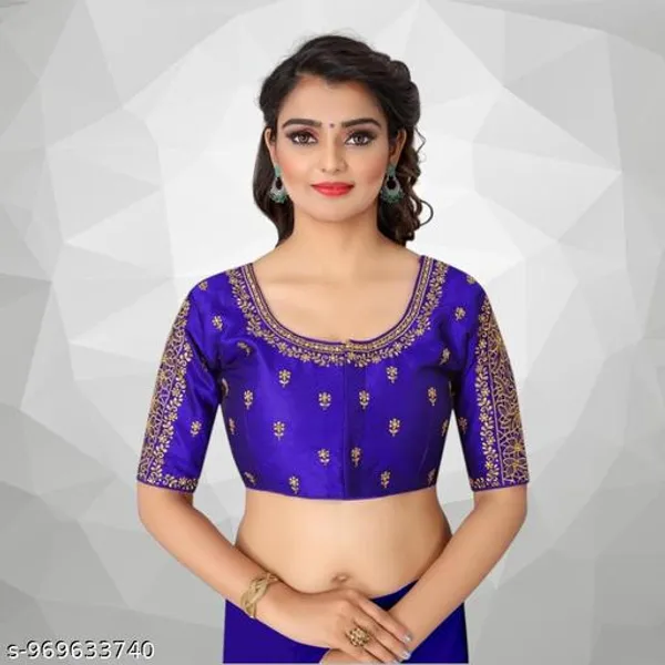 Latest_Work_Design_Half_Sleeve_Blouse_Embroidery_Work_Design_Blouse_For_Womens_Readymade_Blouse