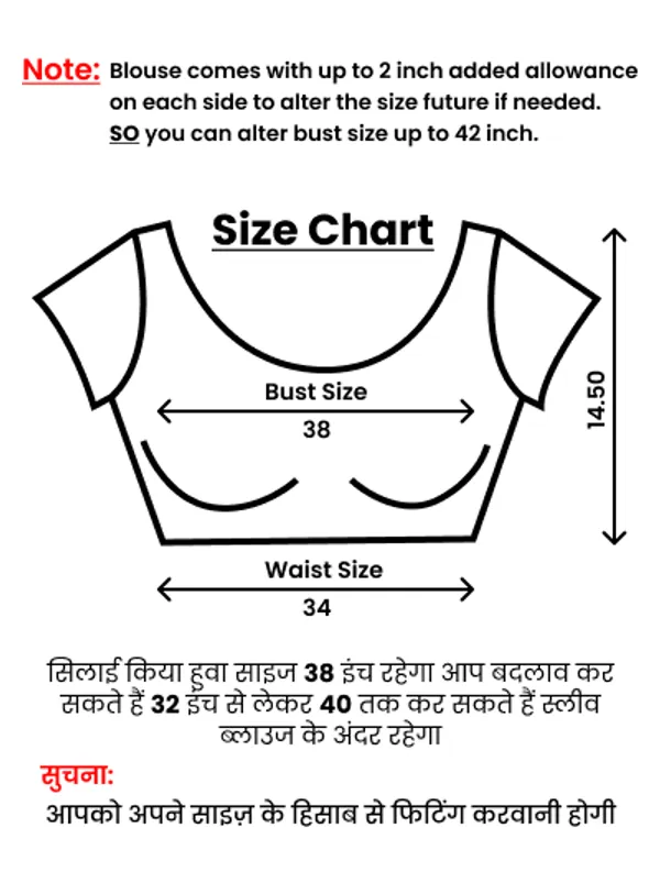 Black_Silk_Padded_Round_Neck_Blouse_For_Women