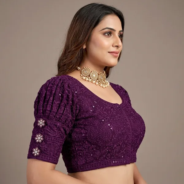 Lavender_Silk_Embroidered_Crop_Blouse_For_Women