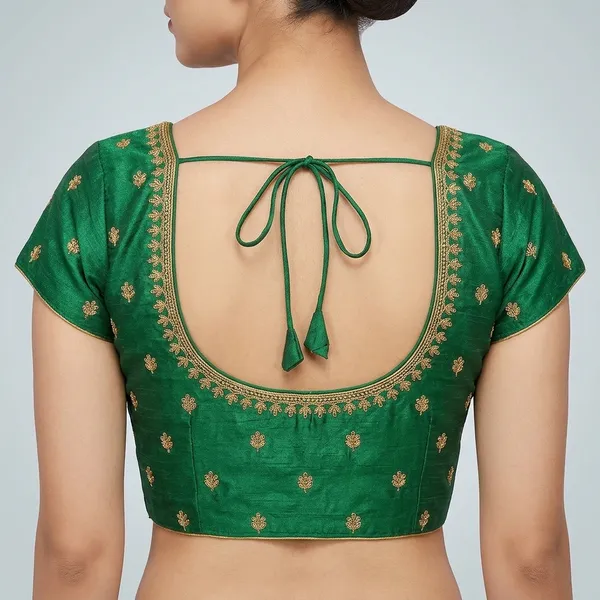 Green_Silk_Mid_Scoop_Padded_Embroidered_Blouse_For_Women