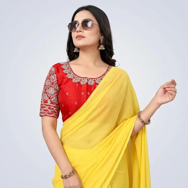 Red_Silk_Embroidered_Padded_Blouse_For_Women