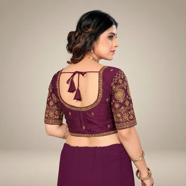 Maroon_Silk_Embroidery_Padded_Hook_Blouse_For_Women