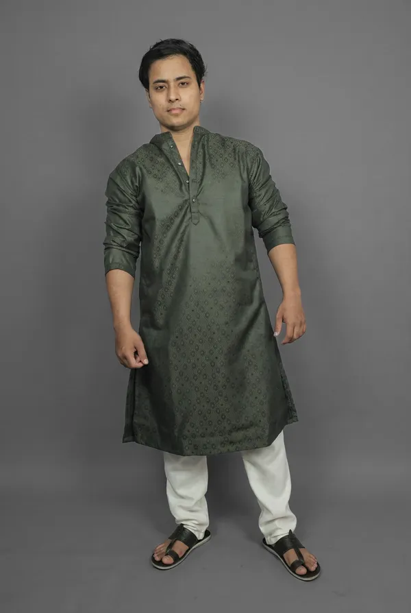 Forest_Olive_Green_Kurta
