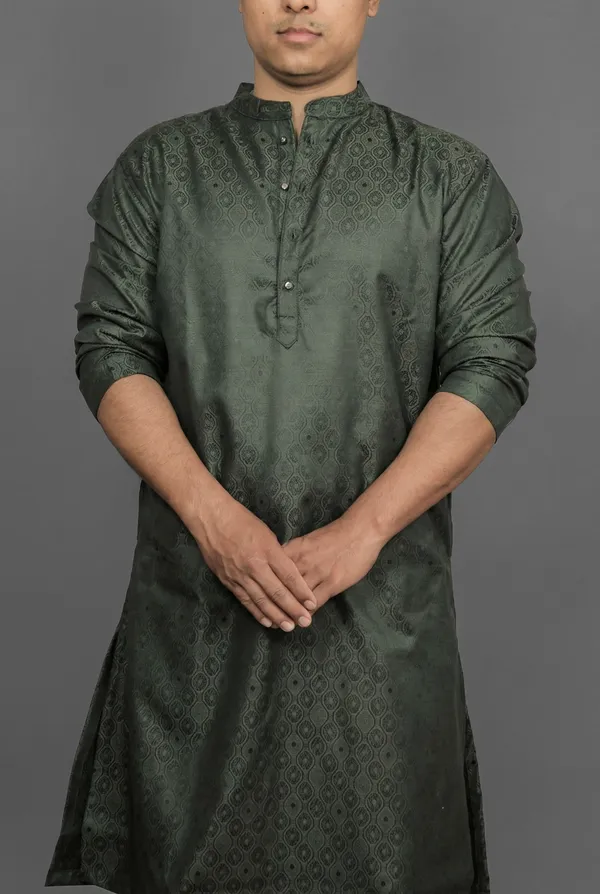 Forest_Olive_Green_Kurta