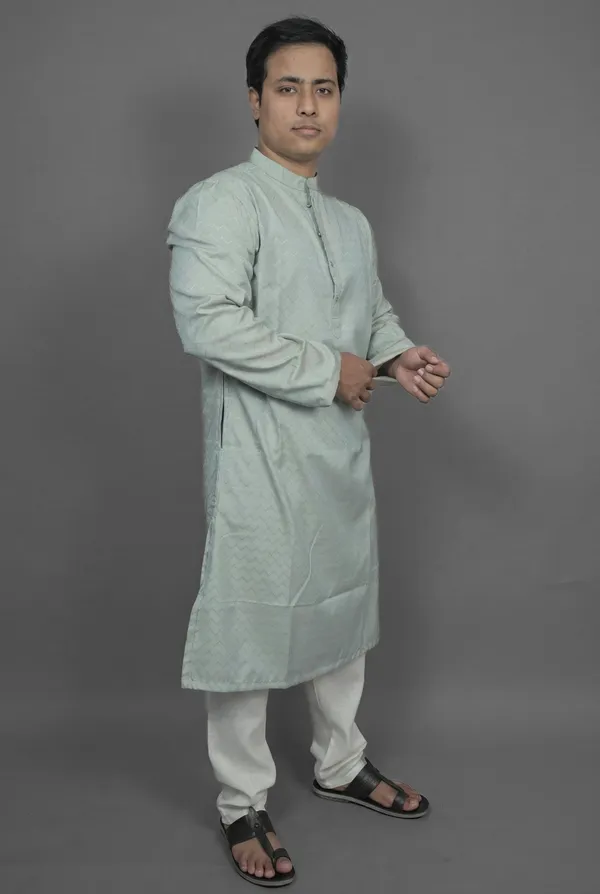Vintage_Aqua_Blue_Kurta
