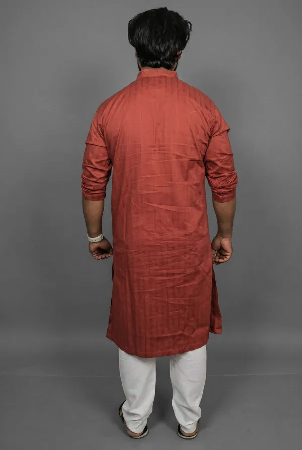Vermillion_Sunset_Red_Kurta