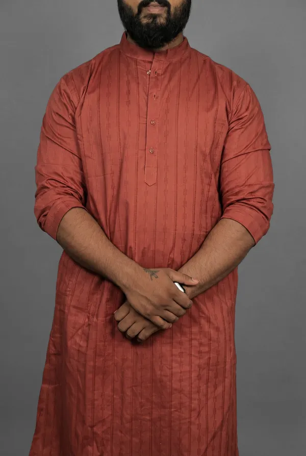 Vermillion_Sunset_Red_Kurta